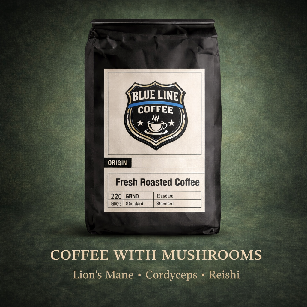 Coffee with Mushrooms -                  Dark Roast